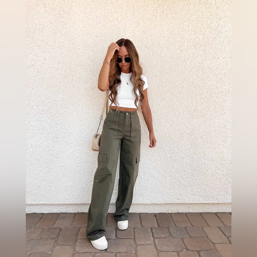 Olive Green Cargo Pants